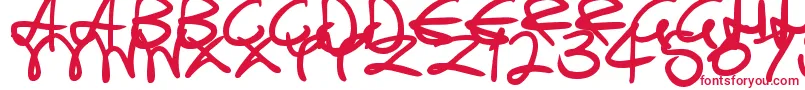 SwirlyCurlyInks Font – Red Fonts