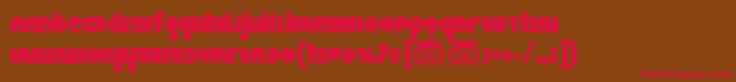 Fineom Font – Red Fonts on Brown Background
