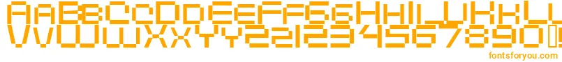 Шрифт Digitalema – оранжевые шрифты