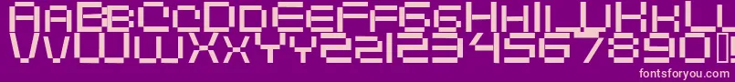 Digitalema Font – Pink Fonts on Purple Background