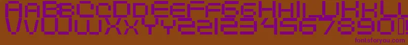 Digitalema Font – Purple Fonts on Brown Background