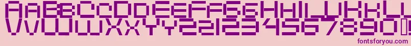 Шрифт Digitalema – фиолетовые шрифты на розовом фоне