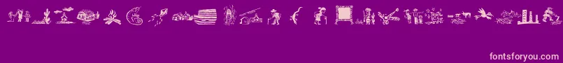 Weitere Informationen zur OchentSilibrinaIii-Schriftart OchentSilibrinaIii-Schriftart – Rosa Schriften auf violettem Hintergrund