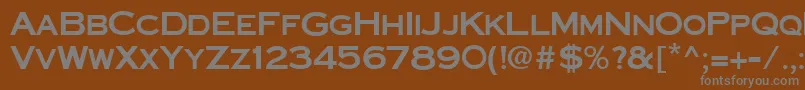CornerstoneRegular Font – Gray Fonts on Brown Background