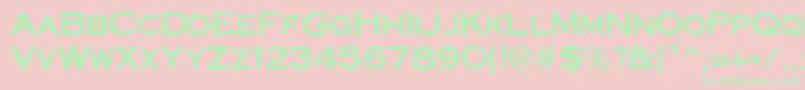 CornerstoneRegular Font – Green Fonts on Pink Background