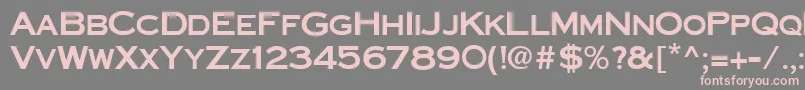 Шрифт CornerstoneRegular – розовые шрифты на сером фоне