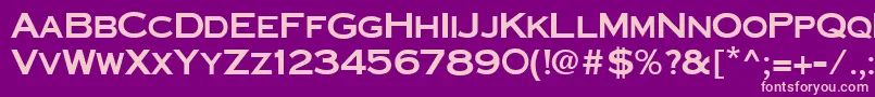 CornerstoneRegular Font – Pink Fonts on Purple Background
