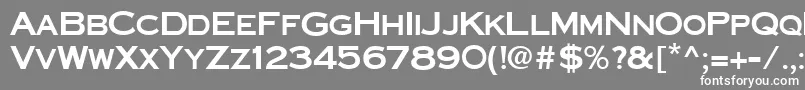 CornerstoneRegular Font – White Fonts on Gray Background