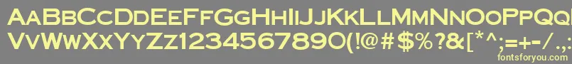 CornerstoneRegular Font – Yellow Fonts on Gray Background
