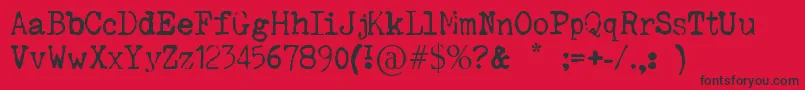 fuente SilenthunteriiiFont – Fuentes Negras Sobre Fondo Rojo