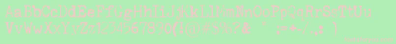 SilenthunteriiiFont Font – Pink Fonts on Green Background