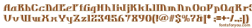 Шрифт Dosequisnf – коричневые шрифты на белом фоне