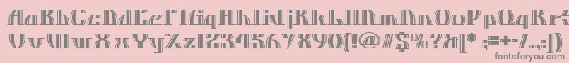 Dosequisnf Font – Gray Fonts on Pink Background