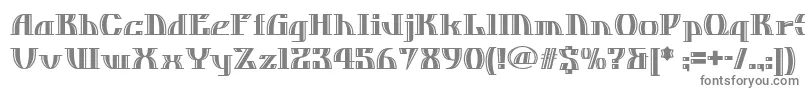 フォントDosequisnf – 灰色のフォント