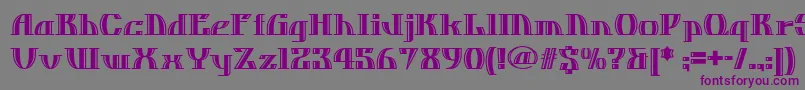 Dosequisnf Font – Purple Fonts on Gray Background