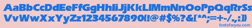 Erasitcpeeult Font – Blue Fonts on Pink Background