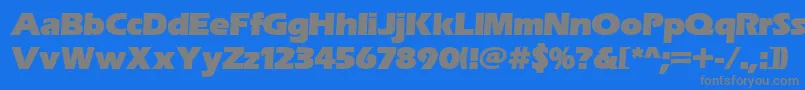 Шрифт Erasitcpeeult – серые шрифты на синем фоне