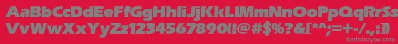 Шрифт Erasitcpeeult – серые шрифты на красном фоне