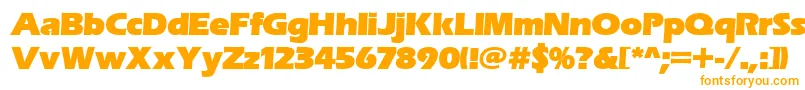 Erasitcpeeult Font – Orange Fonts on White Background