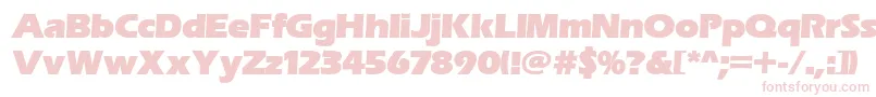 フォントErasitcpeeult – 白い背景にピンクのフォント