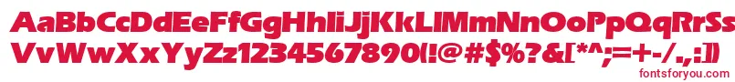 Erasitcpeeult-fontti – punaiset fontit valkoisella taustalla