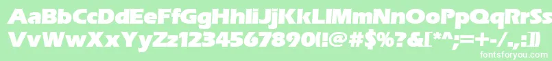 Шрифт Erasitcpeeult – белые шрифты на зелёном фоне