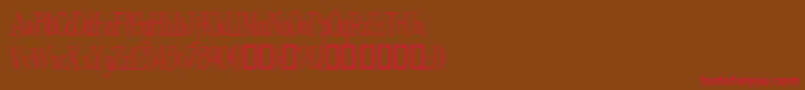 Buden Font – Red Fonts on Brown Background