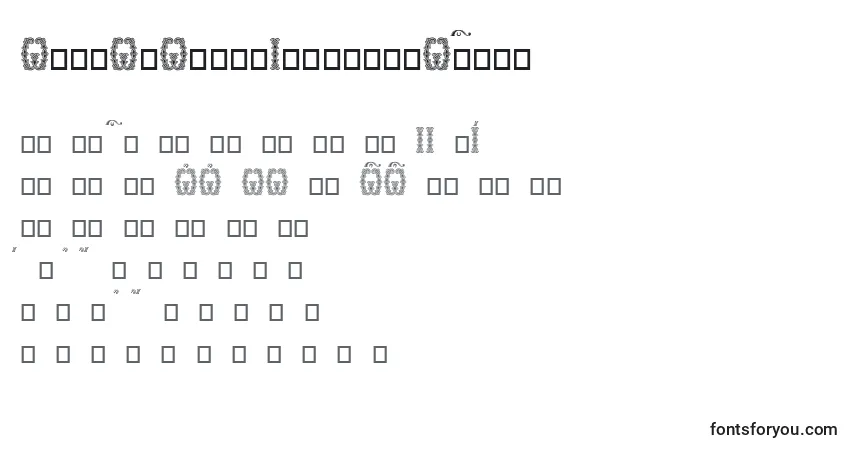 Шрифт Orthodox.TtIeucs8DropCaps – алфавит, цифры, специальные символы