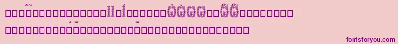 Orthodox.TtIeucs8DropCaps Font – Purple Fonts on Pink Background