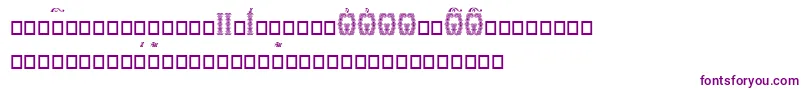 Orthodox.TtIeucs8DropCaps Font – Purple Fonts on White Background