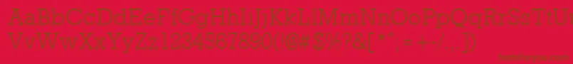 fuente RockneylightRegular – Fuentes Marrones Sobre Fondo Rojo