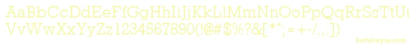 RockneylightRegular Font – Yellow Fonts