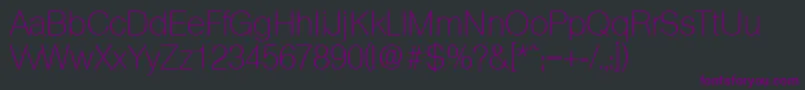 OlympiaXlight Font – Purple Fonts on Black Background