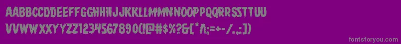 Direwolf Font – Gray Fonts on Purple Background