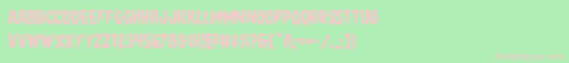 Direwolf Font – Pink Fonts on Green Background