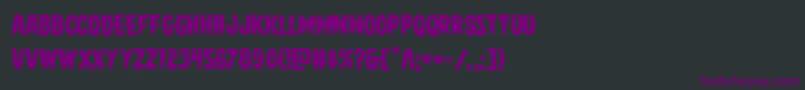 Шрифт Direwolf – фиолетовые шрифты на чёрном фоне