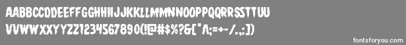 Шрифт Direwolf – белые шрифты на сером фоне