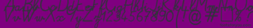 Alamain1 Font – Black Fonts on Purple Background