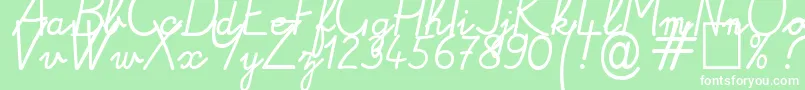 Alamain1 Font – White Fonts on Green Background
