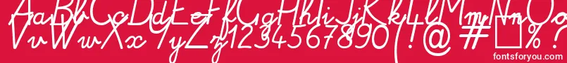 Alamain1 Font – White Fonts on Red Background