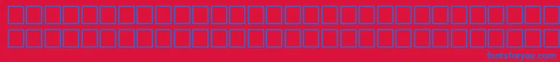 EmmettRegular Font – Blue Fonts on Red Background