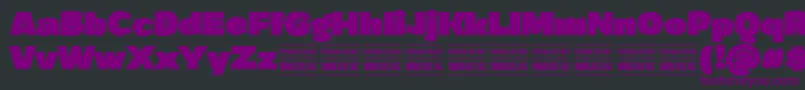 GrandiblackPersonalUse Font – Purple Fonts on Black Background