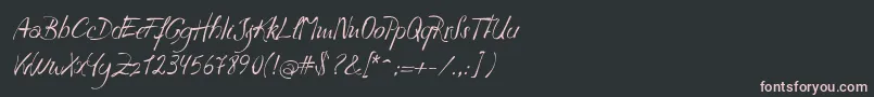 Havla Font – Pink Fonts on Black Background