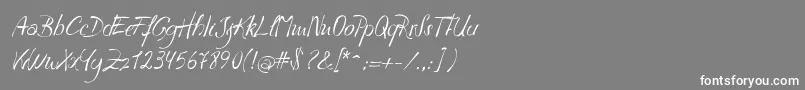 フォントHavla – 灰色の背景に白い文字