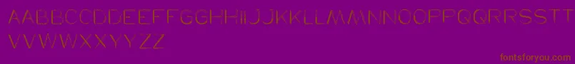 Herbalism-fontti – ruskeat fontit violetilla taustalla