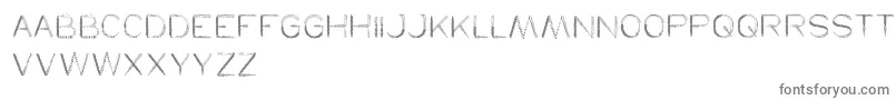 Herbalism-fontti – harmaat kirjasimet valkoisella taustalla