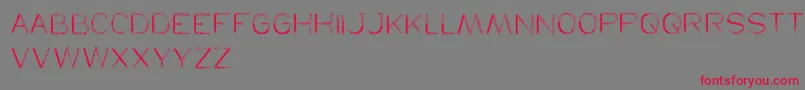 Herbalism Font – Red Fonts on Gray Background