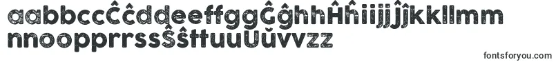 fuente CocogooseletterpressTrial – Fuentes esperanto