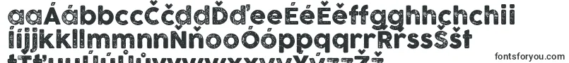 フォントCocogooseletterpressTrial – チェコのフォント