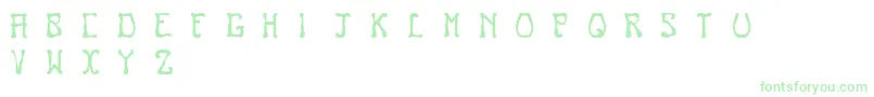 Nouveau Font – Green Fonts on White Background